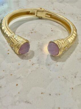 Plunder Design "Josephine Lilly"
Matte Gold Cuff Bracelet